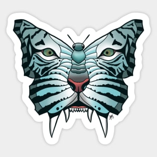 Tiger Butterfly Sticker